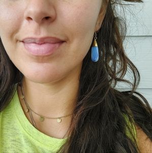 🌺 Moonstone Teardrop Earrings